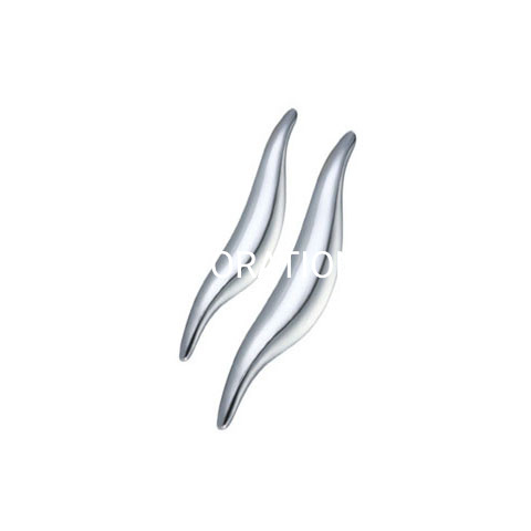 Manija del gabinete de 96mm y 128mm, cromo brillante, aleación de zinc, moda, venta superior