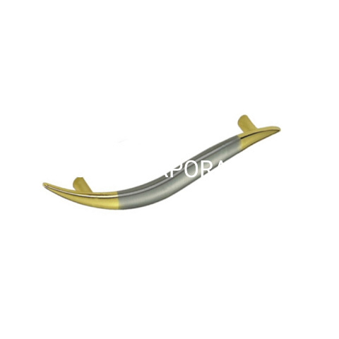 Punho chapeado cor liga de zinco do dobro do punho da mobília da forma 64mm 96mm 128mm