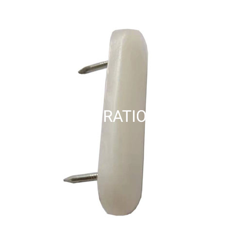 PP con protector de mesa de accesorios para muebles, deslizador de uñas doble blanco de Metal