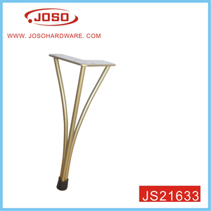 Gold Three Rods Metal Table Leg for Office Table