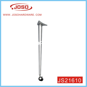 Chrome Plated Metal Table Leg with Caster for Office