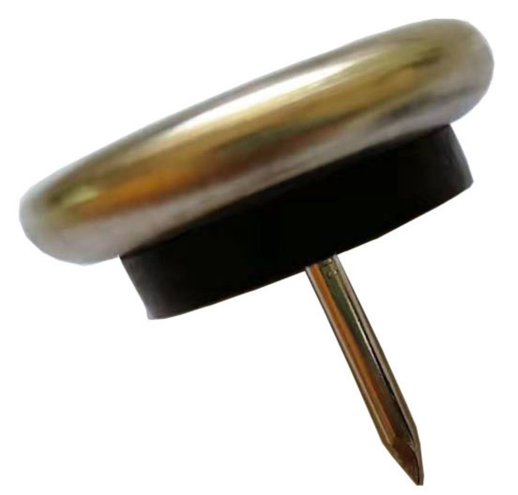 Comercio al por mayor de acero con clavos deslizantes de plástico, protector de silla, accesorios para sillas, accesorios de mesa