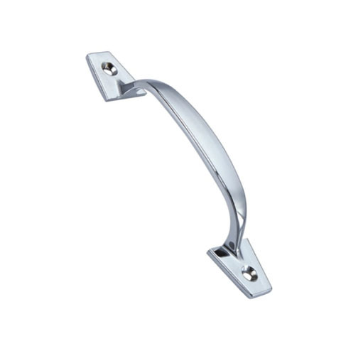 Manija de gabinete con manija cromada brillante, delicada, 108mm, moda de fábrica