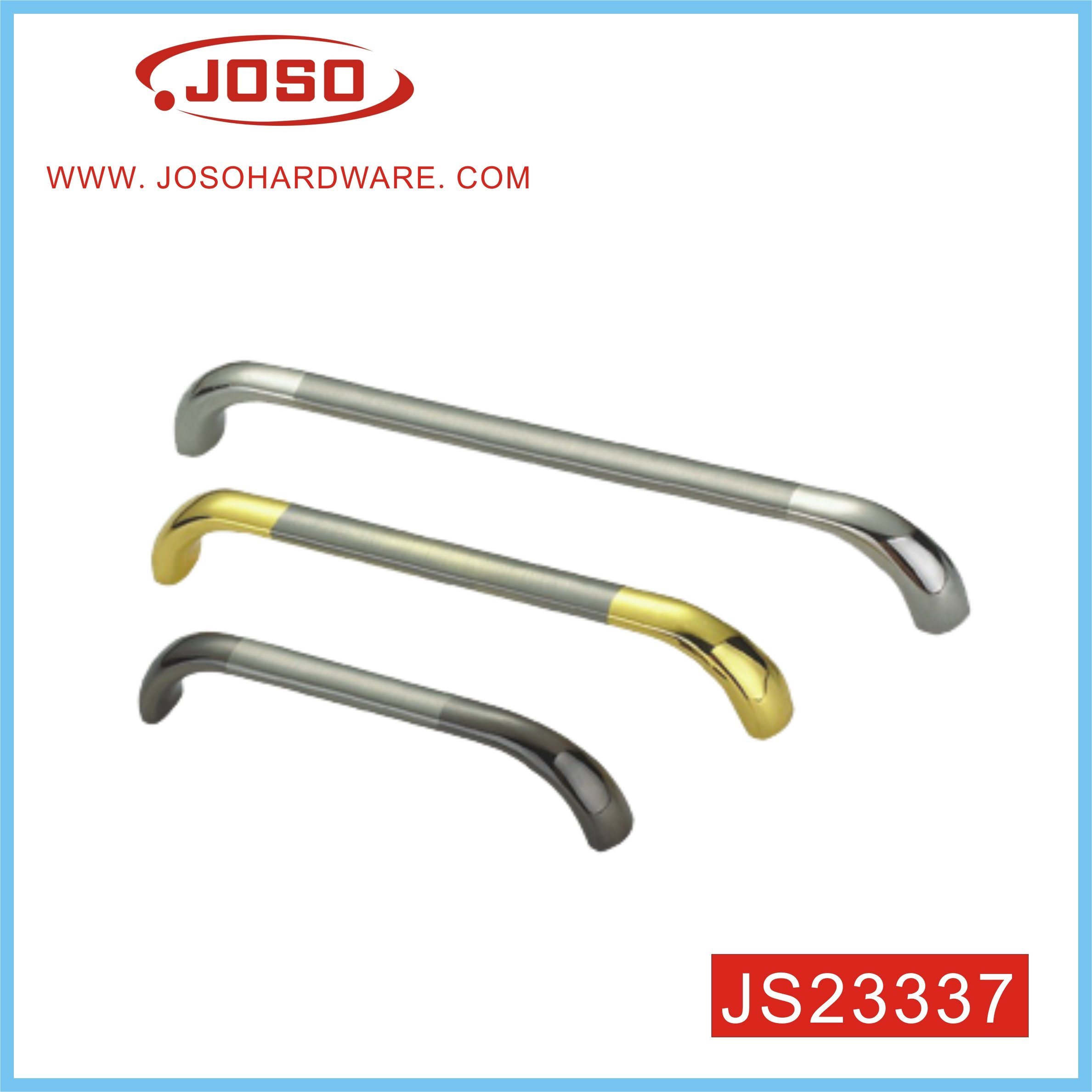 Brushed and Chromed Double Colour Bow Style Furniture Handle for Kitchen Door