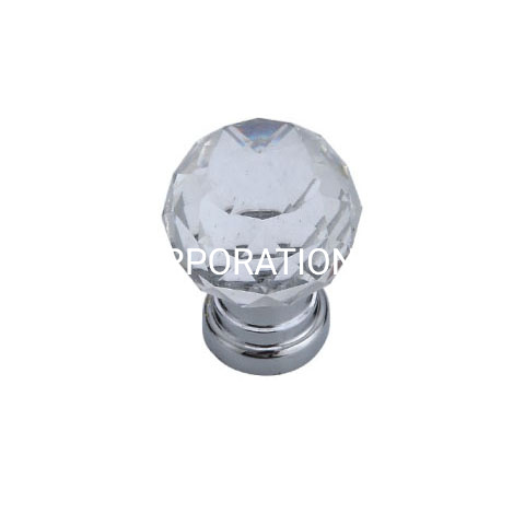 Liga de zinco moda 28mm 32mm diamante alça botão armário botão móveis alça