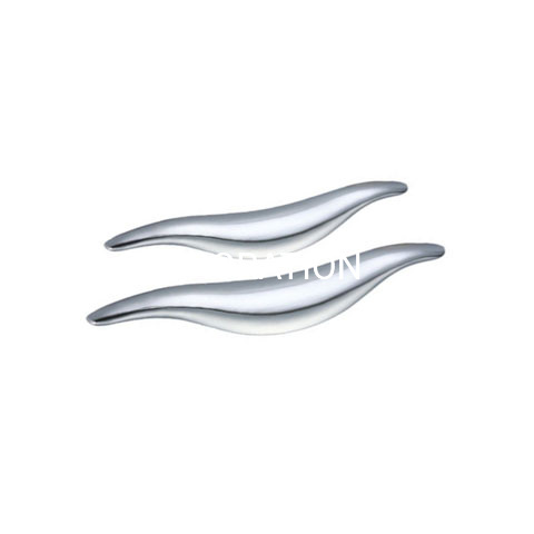 Manija del gabinete de 96mm y 128mm, cromo brillante, aleación de zinc, moda, venta superior