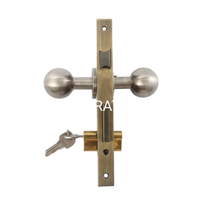 Popular Metal Interior Ball Lock with Panel Furniture Lock Handle Door Hardware