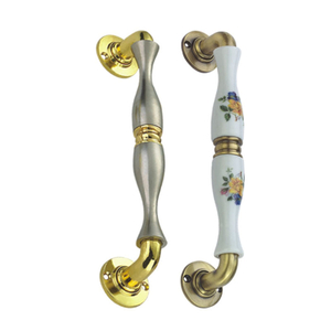 Fashion Zinc Alloy 250mm 300mm Golden And Brushed Decoration Handle