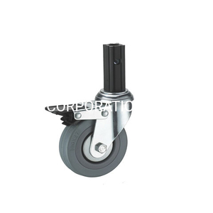 Factory Supply 50mm Plastic with Brake Castor Wheels Trolley Furniture Caster