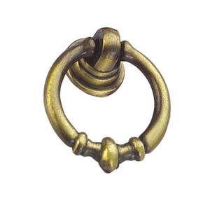 Zinc Alloy 35mm Antique Brass Ring Handle Chest Handle