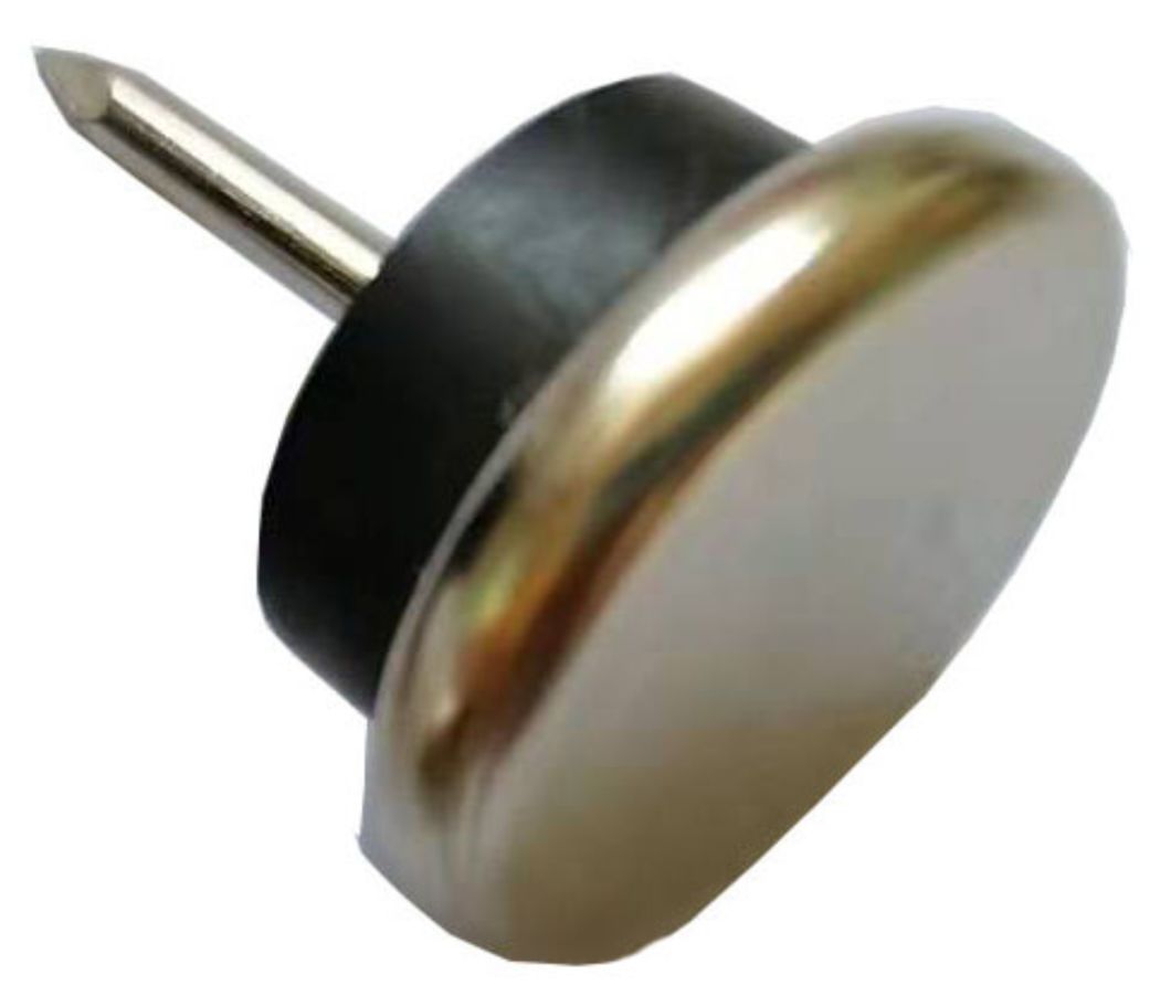 Comercio al por mayor de acero con clavos deslizantes de plástico, protector de silla, accesorios para sillas, accesorios de mesa