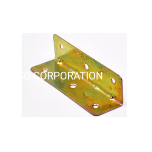 Factory Supply Metal Yellow Zinc Plated 35X35X115mm Furniture Corner Cabinet Stamping Plate
